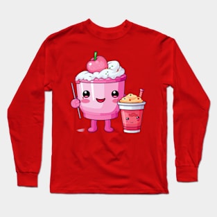 kawaii Ice cream  T-Shirt cute Candy food gilrl Long Sleeve T-Shirt